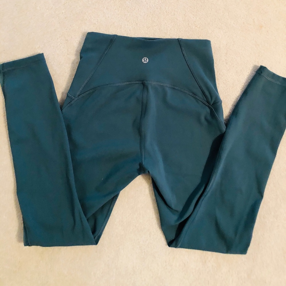 Lululemon green leggings. Size 4